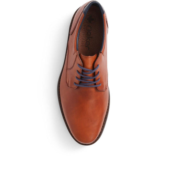 Pavers Leather Lace-Up Shoes - Tan