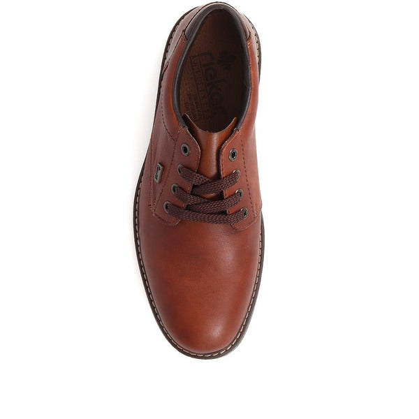 Pavers Leather Lace-Up Shoes - Tan