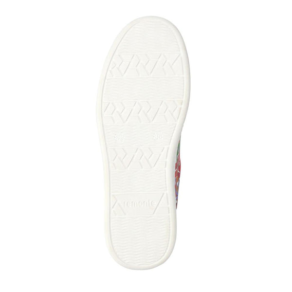 Pavers Leather Lace-Up Trainers - Floral