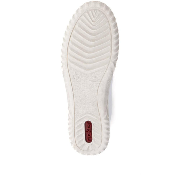 Pavers Leather Lace-Up Trainers - White