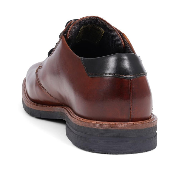 Pavers Leather Lace-Ups - Cognac