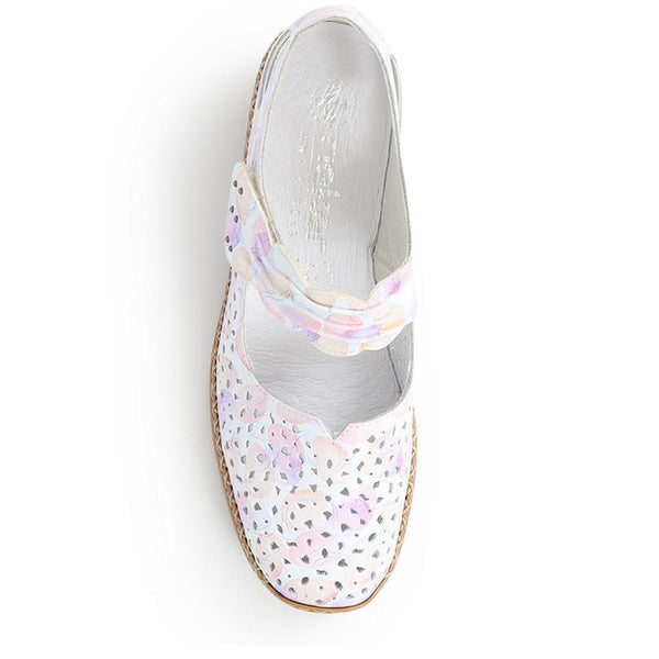 Pavers Leather Mary Janes - Cream