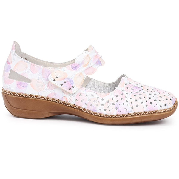 pavers Leather Mary Janes - Cream