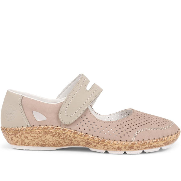 pavers Leather Mary Janes - Grey