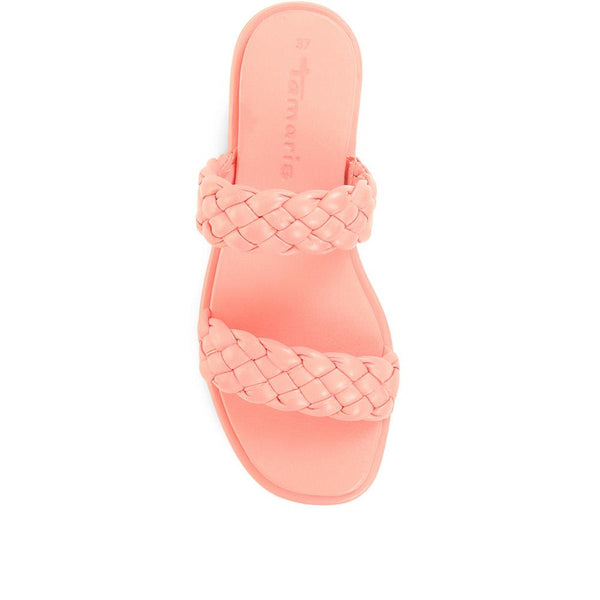 Pavers Leather Mule Sandals - Pink
