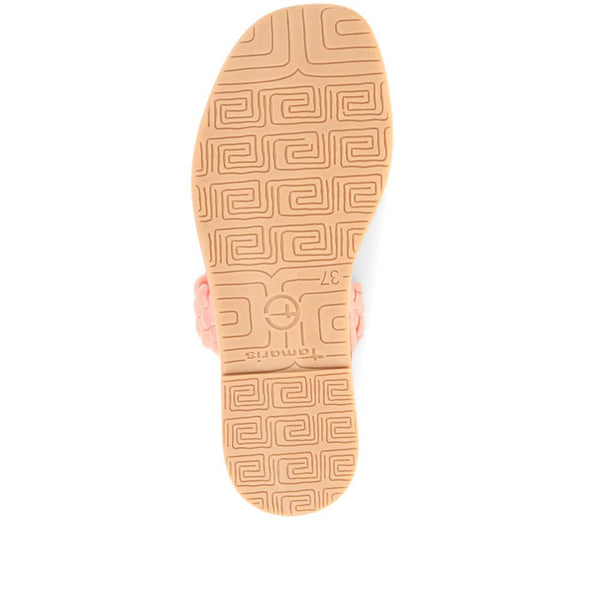 Pavers Leather Mule Sandals - Pink