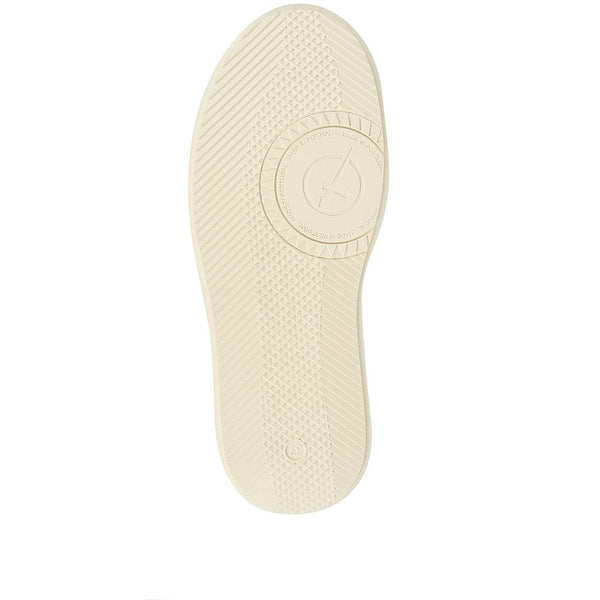 Pavers Leather Platform Trainers - Ivory