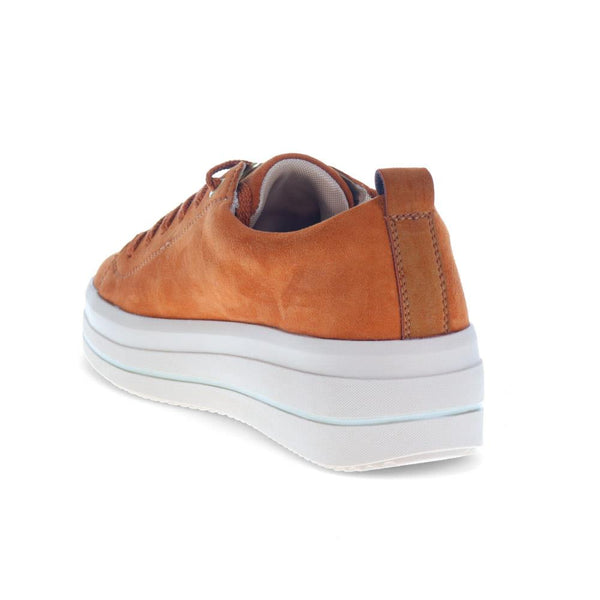 Pavers Leather Platform Trainers - Tan