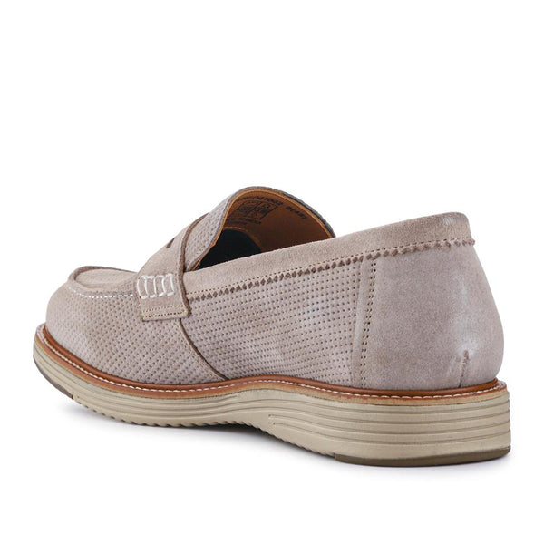 Pavers Leather Slip-On Casual Shoes - Beige