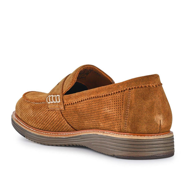 Pavers Leather Slip-On Casual Shoes - Cognac