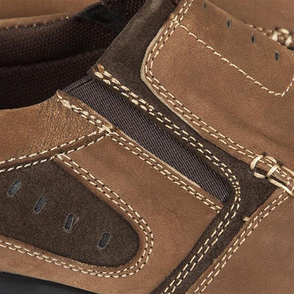 Pavers Leather Slip On Shoe - Brown