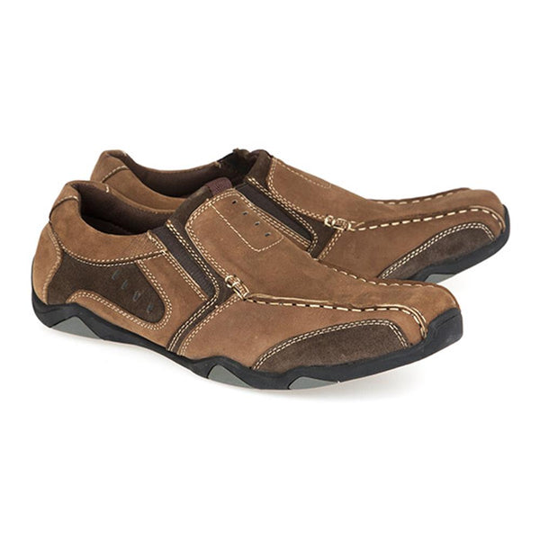 pavers Leather Slip On Shoe - Brown