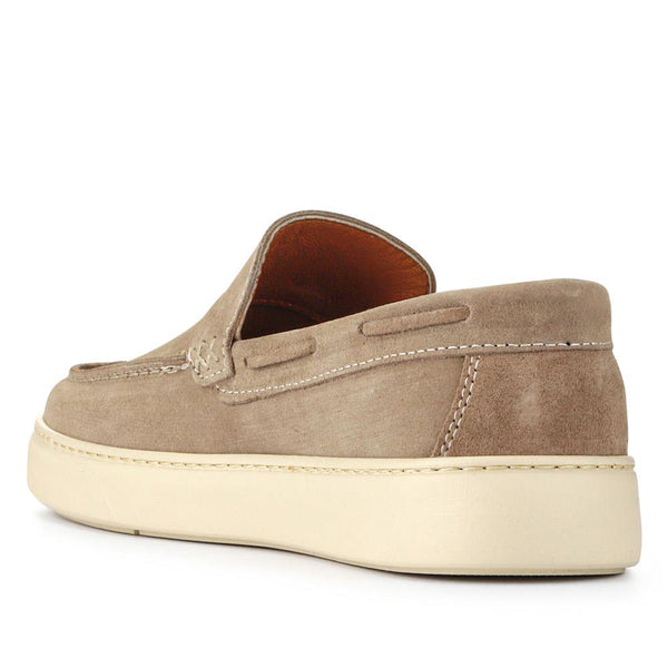Pavers Leather Slip-On Shoes - Beige