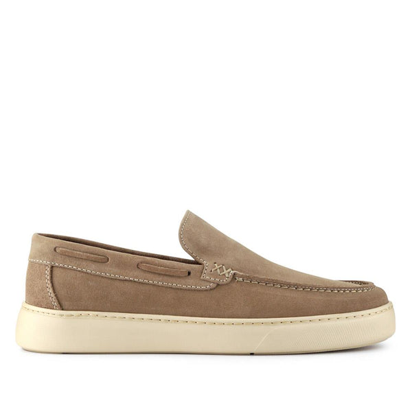 pavers Leather Slip-On Shoes - Beige
