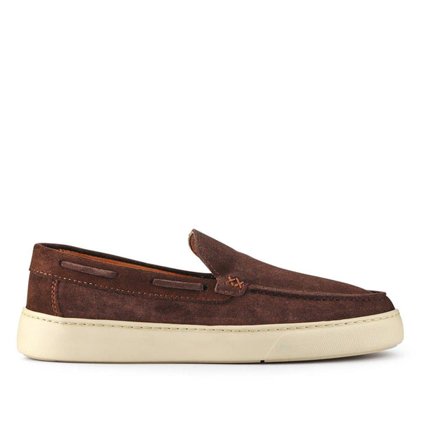 pavers Leather Slip-On Shoes - Brown