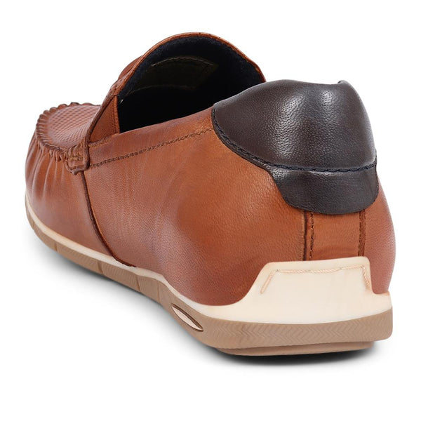 Pavers Leather Slip-On Shoes - Cognac