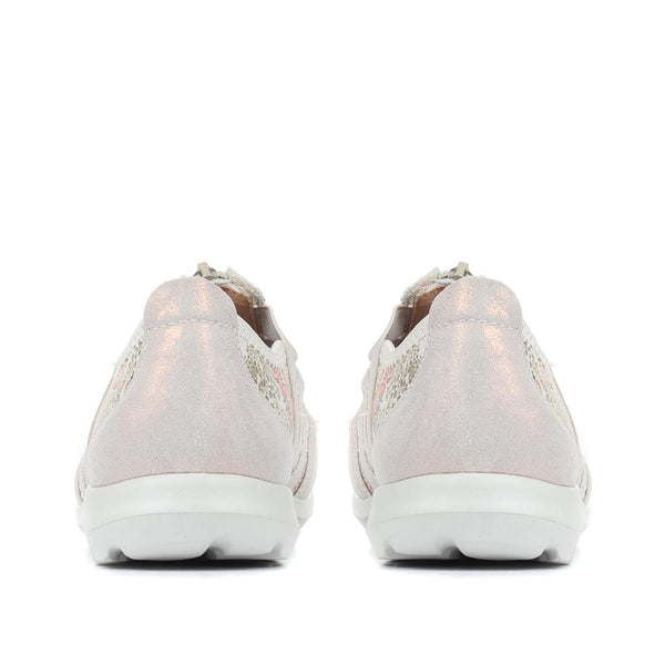 Pavers Leather Slip-On Shoes - Floral