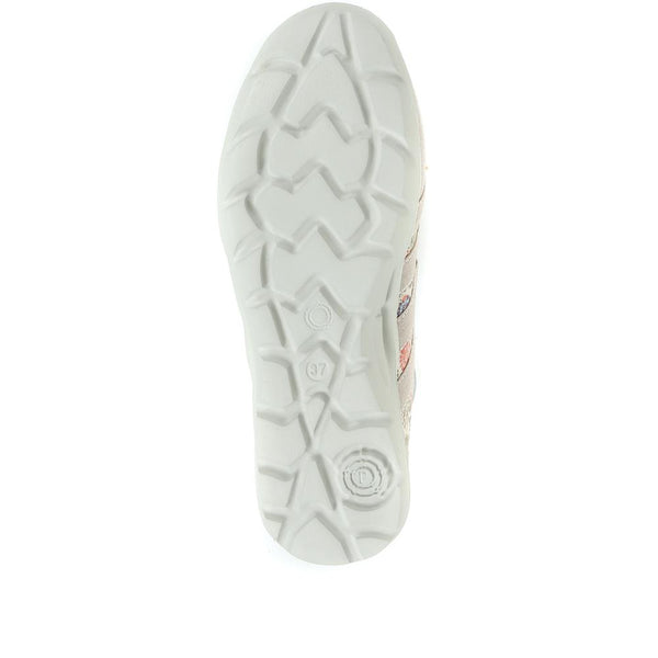 Pavers Leather Slip-On Shoes - Floral