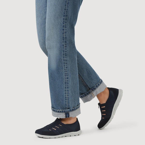 Pavers Leather Slip-On Shoes - Navy