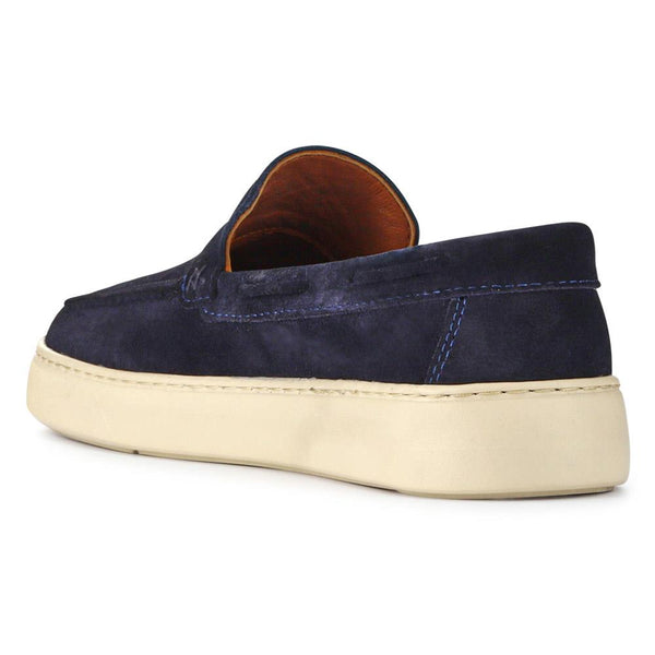 Pavers Leather Slip-On Shoes - Navy