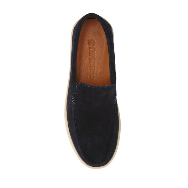 Pavers Leather Slip-On Shoes - Navy
