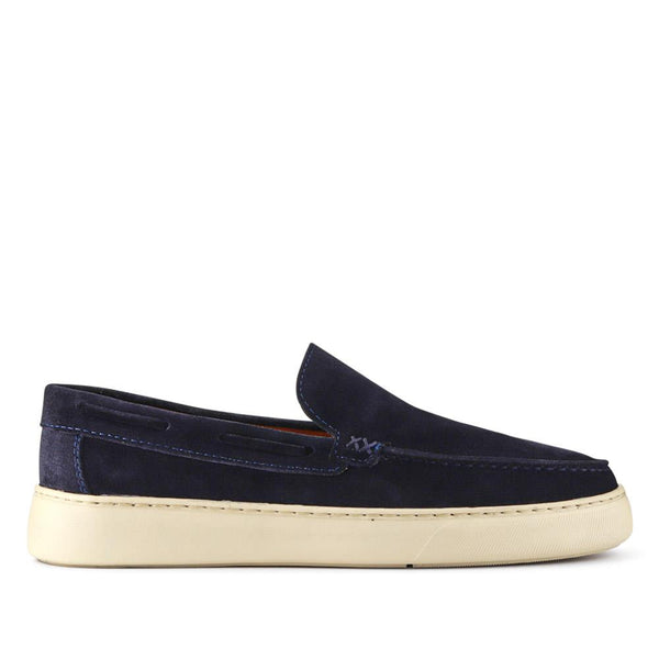 pavers Leather Slip-On Shoes - Navy