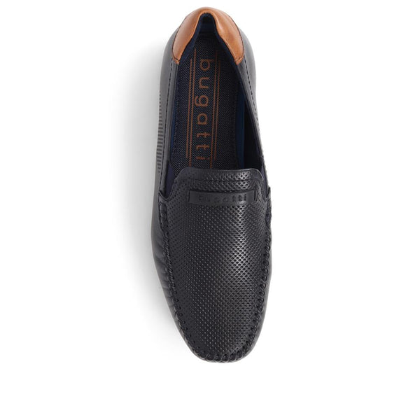Pavers Leather Slip-On Shoes - Navy