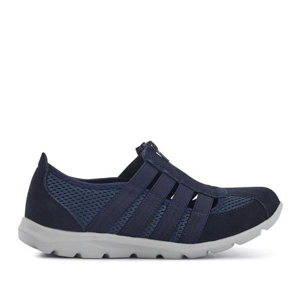 pavers Leather Slip-On Shoes - Navy