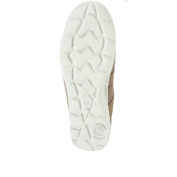 Pavers Leather Slip-On Shoes - Pewter