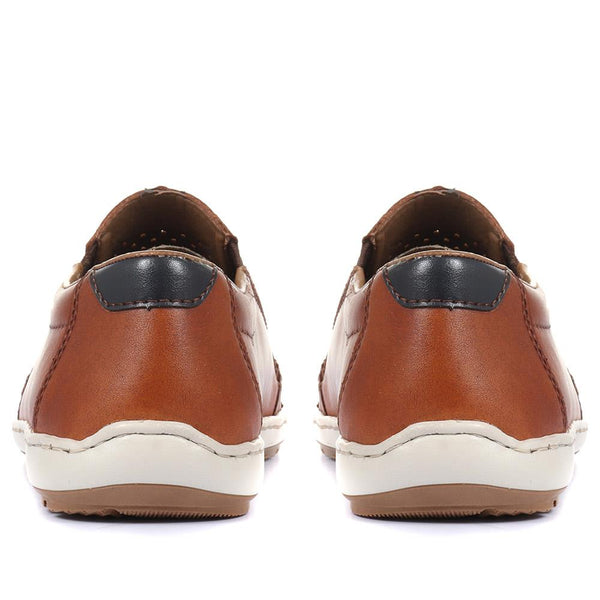 Pavers Leather Slip-On Shoes - Tan