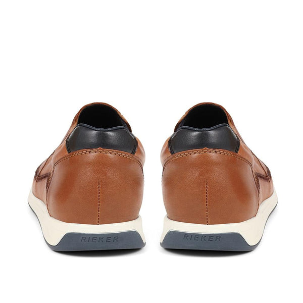Pavers Leather Slip-On Shoes - Tan