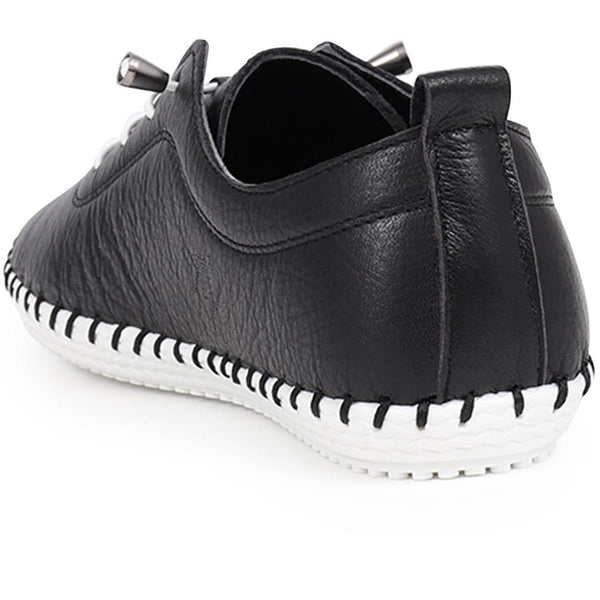 Pavers Leather Slip-On Trainers - Black