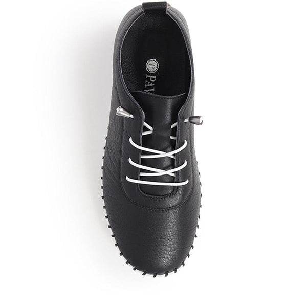 Pavers Leather Slip-On Trainers - Black