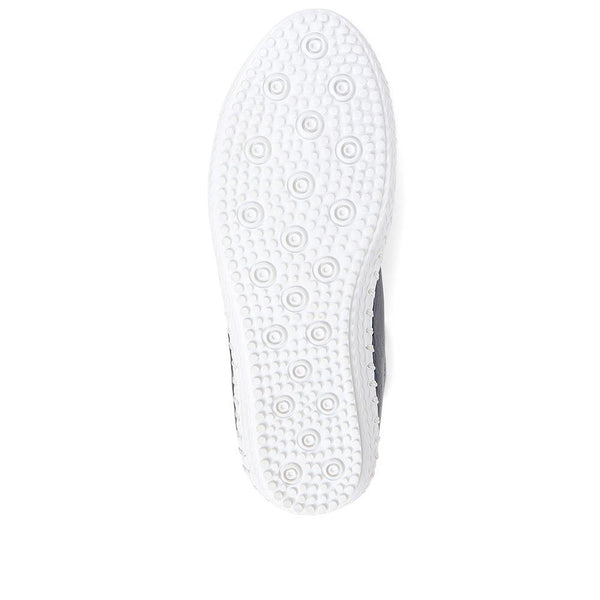 Pavers Leather Slip-On Trainers - Navy