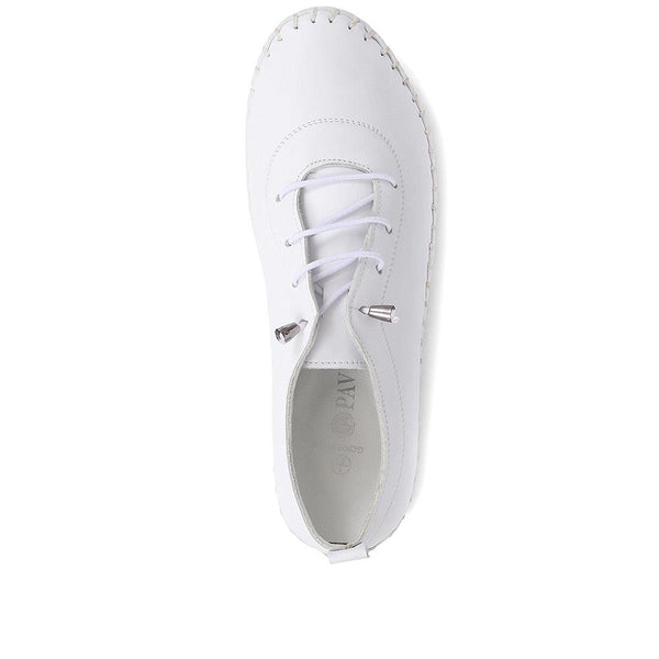 Pavers Leather Slip-On Trainers - White