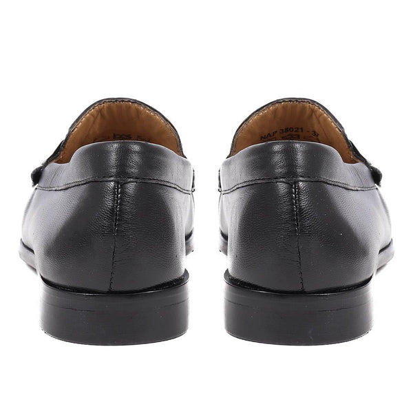 Pavers Leather Snaffle Loafers - Black
