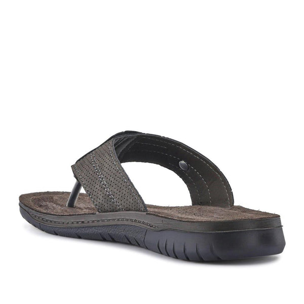 Pavers Leather Toe Post Sandals - Black