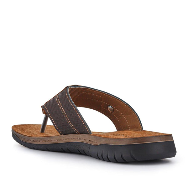 Pavers Leather Toe Post Sandals - Brown