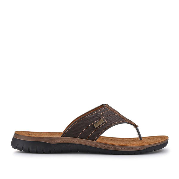 pavers Leather Toe Post Sandals - Brown