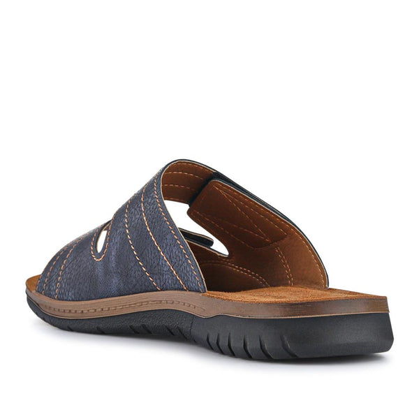 pavers Leather Touch-Fasten Sandals - Blue