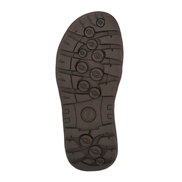 Pavers Leather Touch-Fasten Sandals - Brown