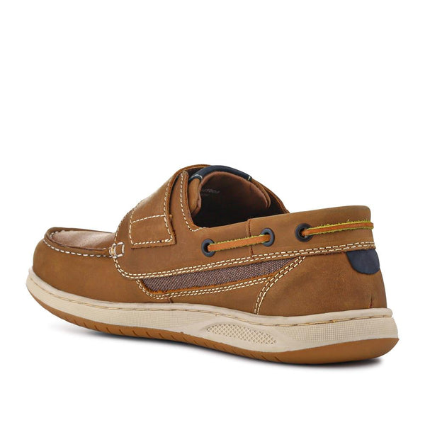 Pavers Leather Touch-Fastening Monk Shoes - Brown