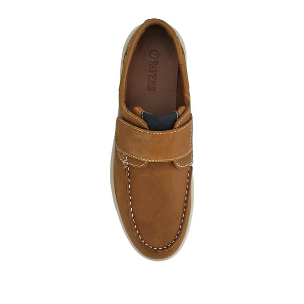 Pavers Leather Touch-Fastening Monk Shoes - Brown