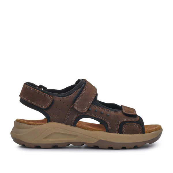 pavers Leather Touch-Fastening Sandals - Brown