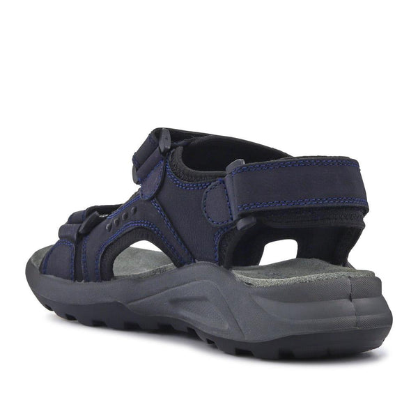 Pavers Leather Touch-Fastening Sandals - Navy