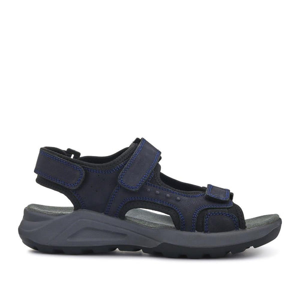 pavers Leather Touch-Fastening Sandals - Navy