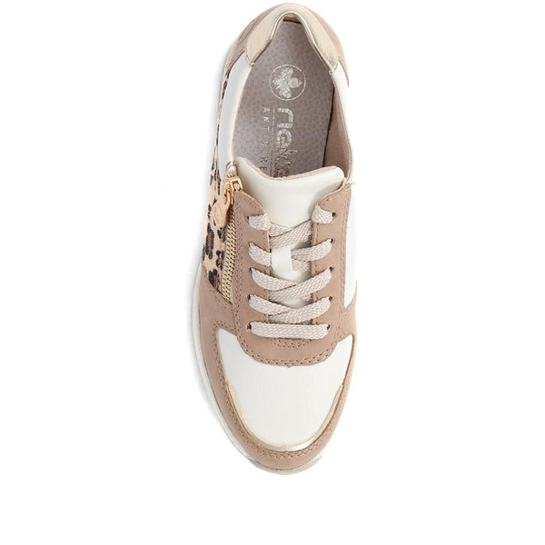 Pavers Leather Trainers - White Multi