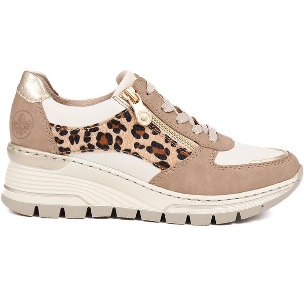 pavers Leather Trainers - White Multi