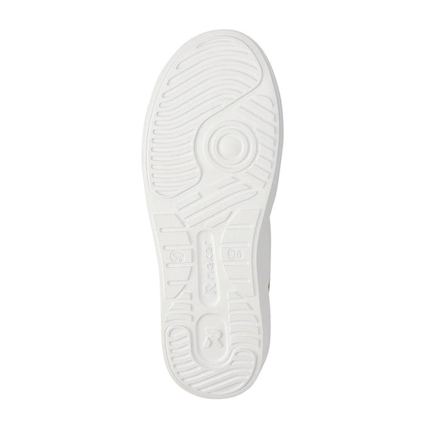 Pavers Leather Two-Tone Trainers - White