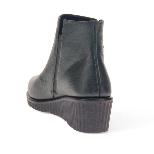 Pavers Leather Zip-Up Ankle Boots - Green